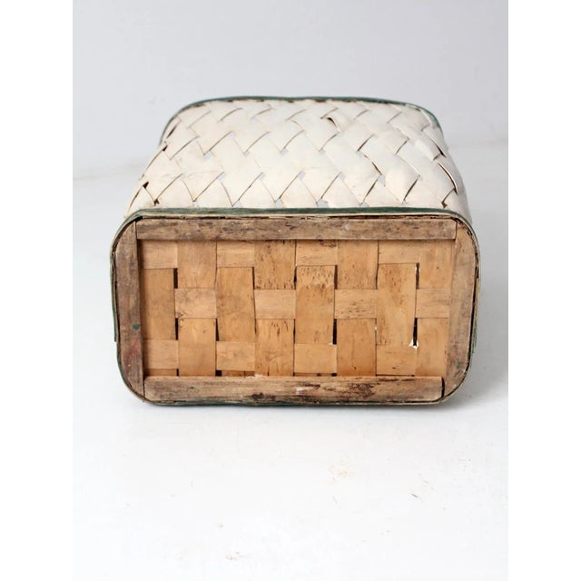 Antique Woven Hamper Basket For Sale - Image 12 of 13