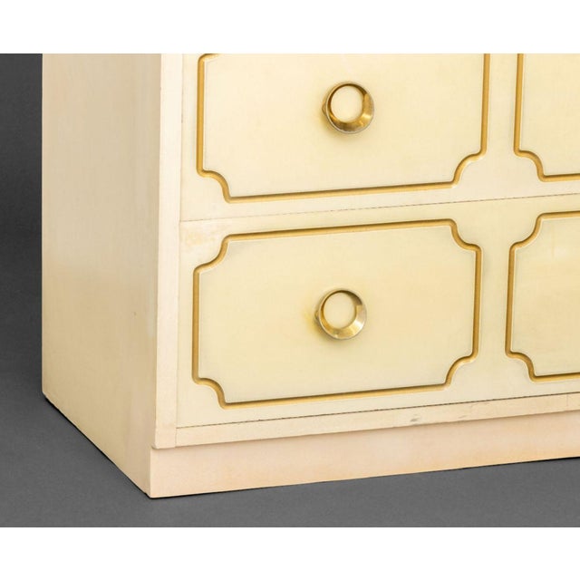 Dorothy Draper Style White Chests of Drawers, 2 For Sale In New York - Image 6 of 9