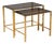 Vintage Coffee Tables in Brass and Smoked Glass, Italy, 1960s, Set of 2 For Sale