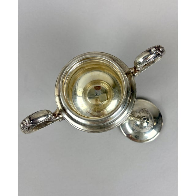 Exceptional Japanese .950 Silver Tea and Coffee Set by Toshikazu With Original Fitted Case For Sale - Image 10 of 18