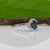 Metal 1.7Ct Teal Sapphire Ring With a Diamond Halo: Solid 14k Gold, Size 6.75 For Sale - Image 7 of 10