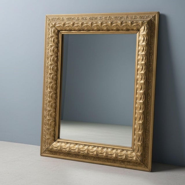 Mid-Century Modern Historicist Wall Mirror, Central Europe, 1900s For Sale - Image 3 of 6