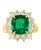 2020s Agl Certified 3.85 Ct Colombian Minor Traditional Emerald & Diamond Ring 18kyg For Sale - Image 5 of 8