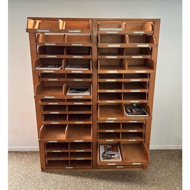 Wooden Archive Cabinet with 28 Drawers, 1940s For Sale - Image 9 of 12