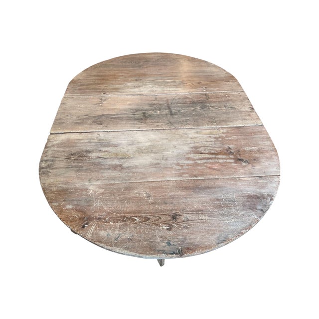 19th Century 19th Century Swedish Drop Leaf Table For Sale - Image 5 of 11