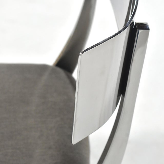 Bernhardt "Gustav" Chair in Stainless Steel For Sale - Image 10 of 10