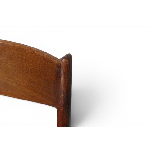 Glyngore Stolefabrik Mid 20th Century Set of Six Teak Dining Chairs by Glyngøre Stølefabrik For Sale - Image 4 of 6