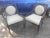 Gorgeous Designer Executive Lounge / Fireside Chairs- Pair For Sale - Image 6 of 9