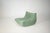 Set of Togo Lounge Chair and Pouf in Mint Bouclet Fabric by Michel Ducaroy for Ligne Roset, 1973 For Sale - Image 12 of 18