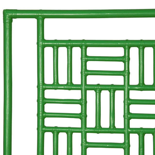 David Francis Finn Platform Bed King - Bright Green For Sale - Image 4 of 12