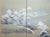 1960s Shōwa Era Japanese Silk Byobu Screen "Mountain Landscape in Winter" For Sale - Image 9 of 18