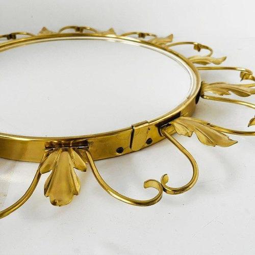 Mid 20th Century Mid-Century Sunburst Fisheye Butler Mirror from Deknudt, 1960s For Sale - Image 5 of 10