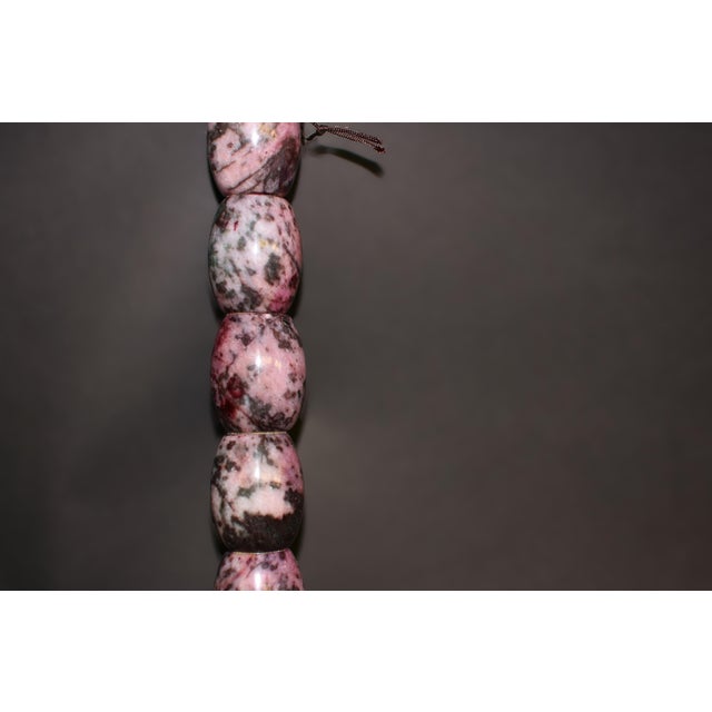 Late 20th Century Large Pink Rhodonite Calligraphy Brush 15" For Sale - Image 5 of 12
