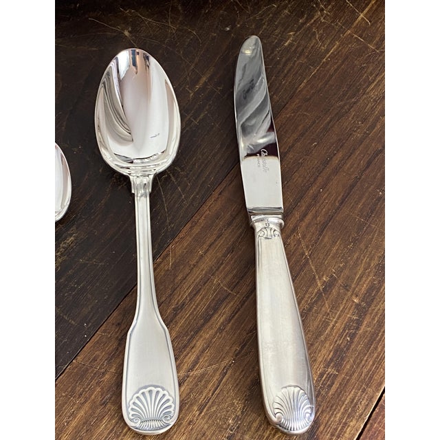Silver Vendôme Collection 44-Piece Cutlery Set from Christofle, 1950s, Set of 44 For Sale - Image 8 of 18
