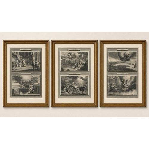 Gold Pieter Mortier, Amsterdam Acts and Apocalypse, 1700, Etching on Paper, Set of 3 For Sale - Image 8 of 9