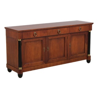 Baker Cherry French Empire Sideboard For Sale