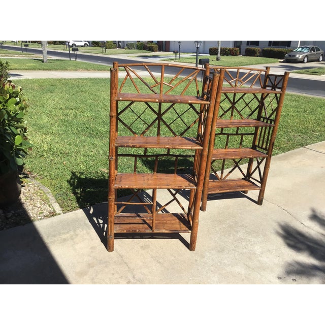 1960s Brighton Style Bookcase Set of 2 Chairish