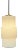 Mimo Cylinder Pendant in White With Brass For Sale