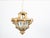 Early 20th Century French Baroque Style Giltwood Lantern with Carved Volutes and Textured Glass For Sale - Image 4 of 11