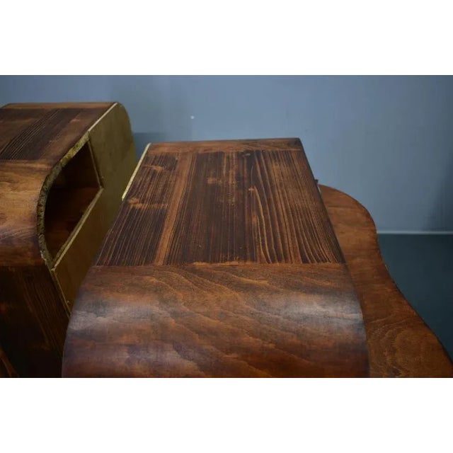 Art Deco Bedside Tables, Czechoslovakia, 1939s, Set of 2 For Sale - Image 15 of 18