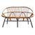Brown Vintage Rattan Bench from Rohe Noordwolde, 1960s For Sale - Image 8 of 8