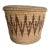 Vintage Lidded Turkana Basket From Kenya - 18" Tall Floor Storage Bin For Sale