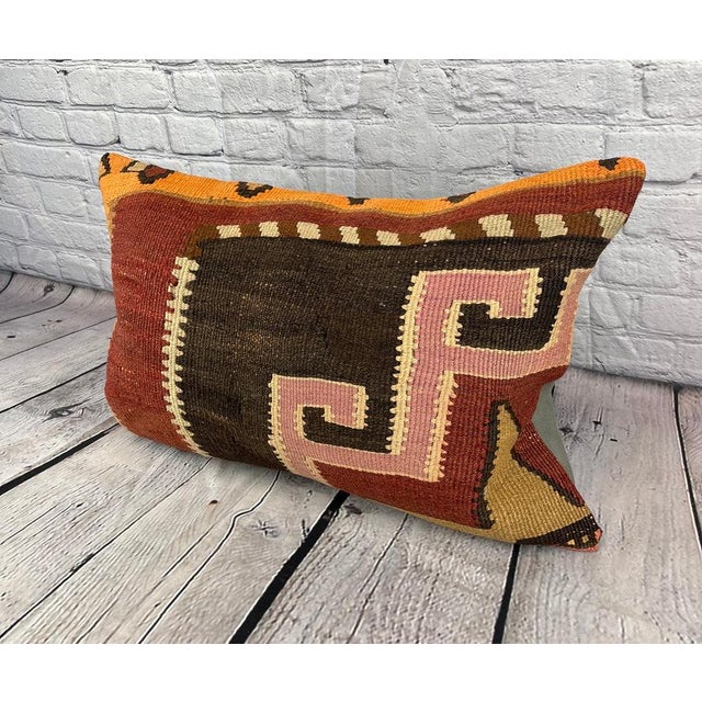 Vintage Pillow Case Turkish Kilim Pillow Decorative Kilim Pillow Dry cleaning only. PILLOW INSERT IS NOT INCLUDED