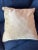 Mid-Century Modern Contemporary Cream Velveteen Pillow For Sale - Image 3 of 8