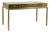 Mid Century Mastercraft Leather Top Brass Desk For Sale