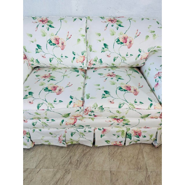 1960s Vintage Loveseat Newly Recovered For Sale - Image 5 of 7