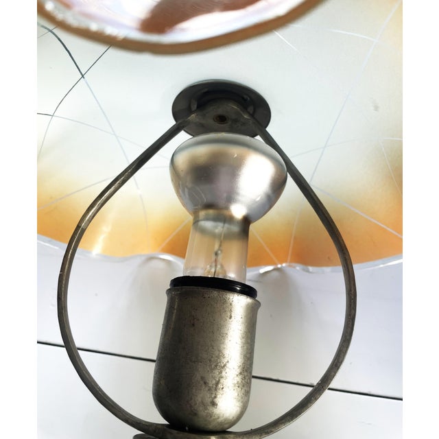 Vintage Space Age Amber Glass Table Lamp from Ikea, 1960s For Sale - Image 13 of 18