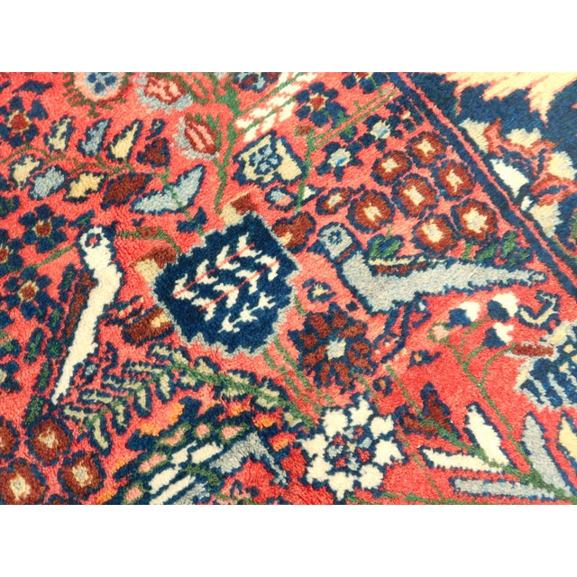 Antique Persian Bakhtiati Hand-Knotted Rug. 4'x 4'3" For Sale In Los Angeles - Image 6 of 18