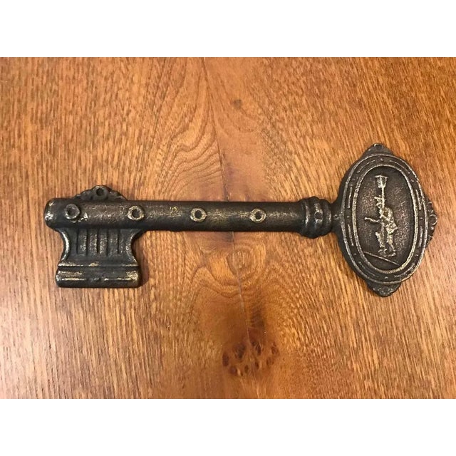 Antique Brass Door Key For Sale - Image 10 of 10