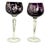 Mid 20th Century Set of Eight Bohemian Crystal Wine Glasses For Sale - Image 5 of 8