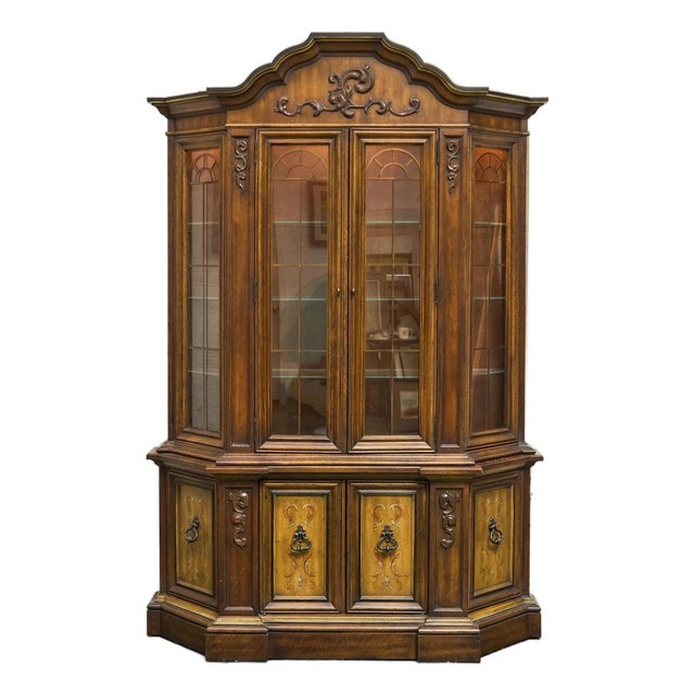Mid 20th Century Hand Painted Hutch For Sale