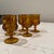 Modern Vintage Indiana Glass Amber Kings Crown Thumprint Glassware- Set of 6 For Sale - Image 3 of 7
