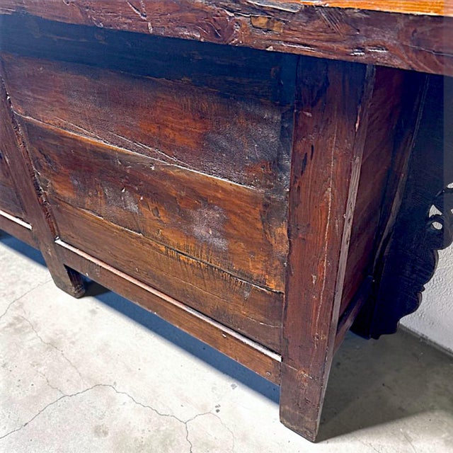 Polychromed Tibetan Cabinet Console Sideboard Circa 1850 For Sale - Image 12 of 18