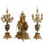 his magnificent Italian mantel clock garniture set is an opulent three-piece ensemble that embodies the grandeur of...