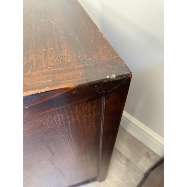 Vintage Asian Style Wooden Bedside Tables, Set of 2 For Sale - Image 6 of 12