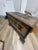 Magnificent vintage Syrian-style storage chest featuring extensive hand-carved woodwork and intricate mother-of-pearl...