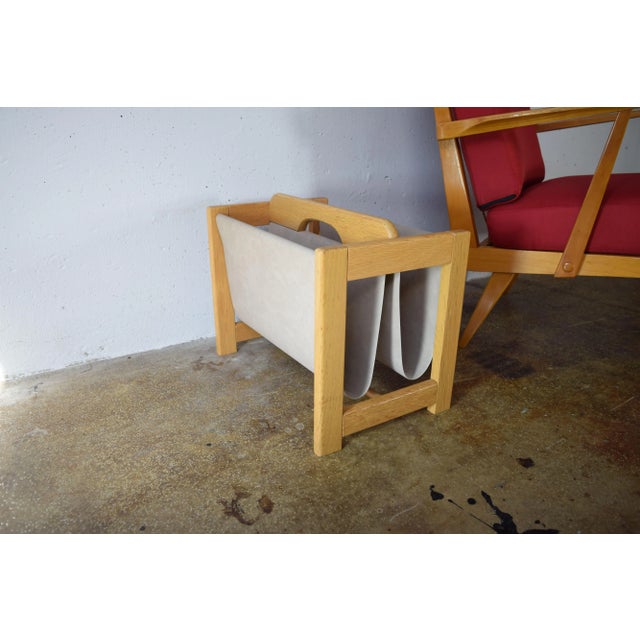 Wood Vintage Scandinavian Magazine Rack, 1970s For Sale - Image 7 of 7
