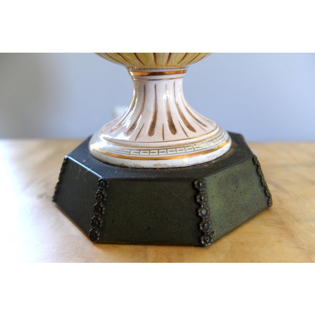 Vintage Capodimonte Porcelain Cherub Table Lamp For Sale - Image 9 of 10