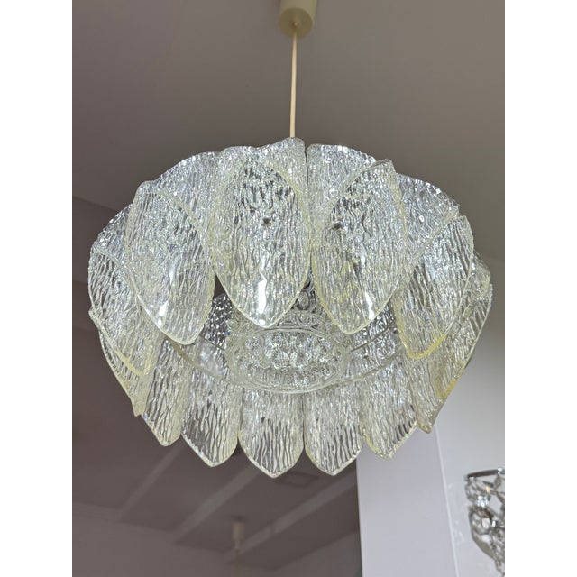 Brutalist Acrylic Pendant in the style of Kalmar, Austria, 1960s For Sale - Image 9 of 11