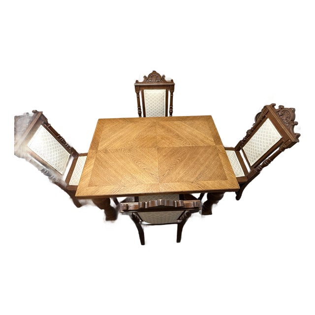 Antique Oak Draw Leaf Table For Sale