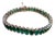 20 Ct Oval Shaped Emerald Bezel Set Bracelet 14k Yellow Gold, 21gm, 7" Long For Sale