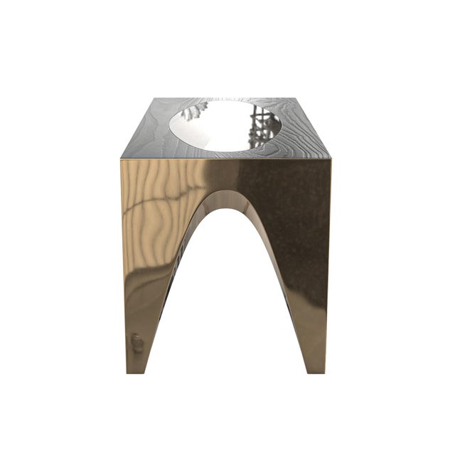 Not Yet Made - Made To Order "Partire" Desk With Bronze, Hand Crafted For Sale - Image 5 of 5