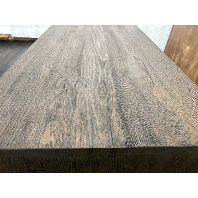 Rh Drifted Reclaimed Oak Closed Nightstand – 32" – Drifted Brown Oak For Sale - Image 11 of 18