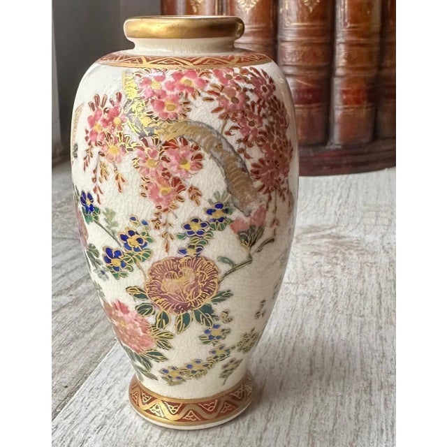Meiji Period Diminutive Satsuma Baluster Vase. For Sale In West Palm - Image 6 of 12