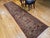 Persian 19th Century Persian Kerman Lavar Runner Rug, Hand-Knotted Wool, Allover Floral Design, Rust-Red & Green, 3x12 For Sale - Image 3 of 16