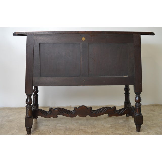 Jacobean 1930s Walnut Kittinger Server For Sale - Image 3 of 13